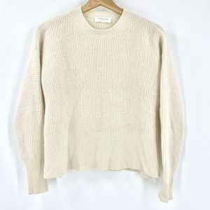 Everlane waffle knit cashmere sweatwr